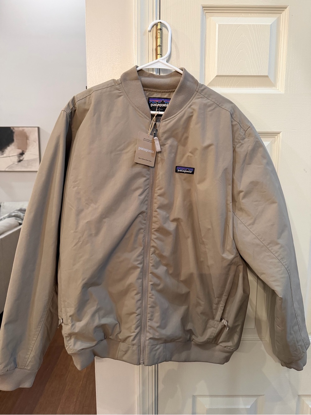 Patagonia Men’s Isthmus Deck Jacket in Light Tan